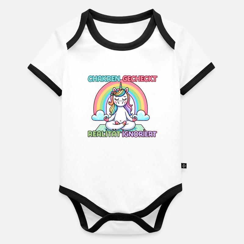 Chakras vérifiés – réalité ignorée Body Bébé bio contrasté manches courtes