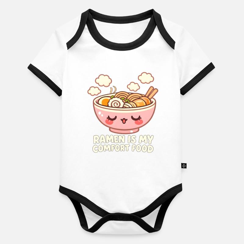 Ramen Body Bébé bio contrasté manches courtes