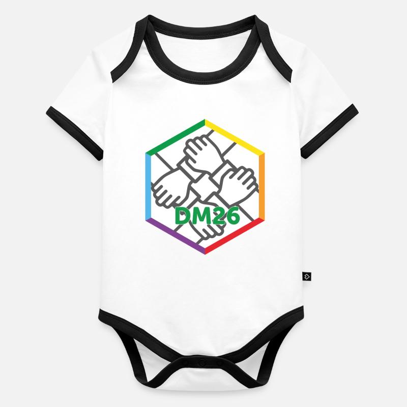 Logo DM 2026_new Body Bébé bio contrasté manches courtes