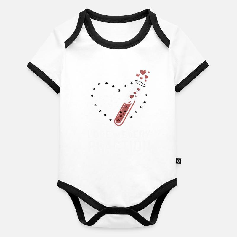 L’amour dans chaque réaction Body Bébé bio contrasté manches courtes