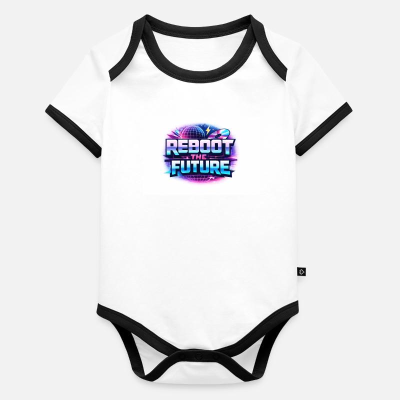 Reboot the Future Neon Baby Bio-Kurzarm-Kontrastbody
