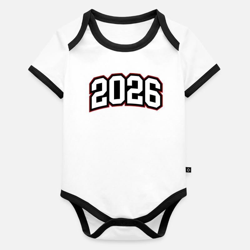 2026 year Organic Baby Contrasting Bodysuit