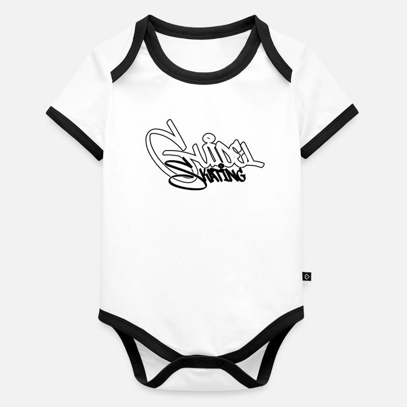 Graffiti Skate Vibe Body Bébé bio contrasté manches courtes