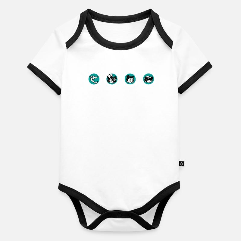 Running away from Koko Vol3 Organic Baby Contrasting Bodysuit