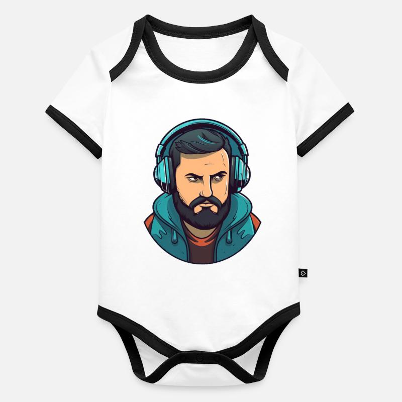 Mr Dj Nice Looking Baby Bio-Kurzarm-Kontrastbody
