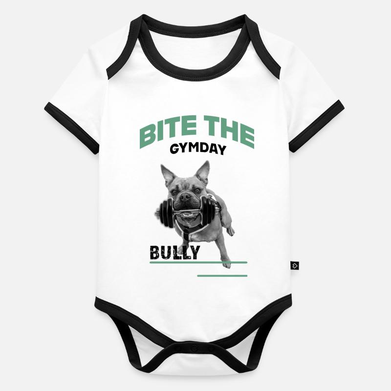 Bully Gymday Hell Organic Baby Contrasting Bodysuit