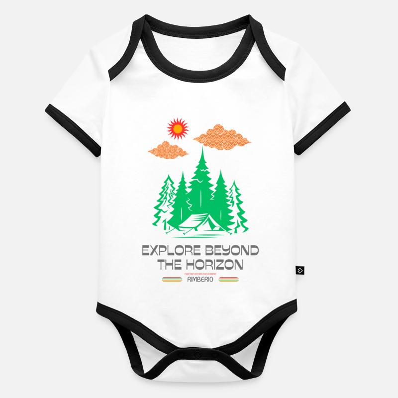 Explore Beyond the Horizon Organic Baby Contrasting Bodysuit