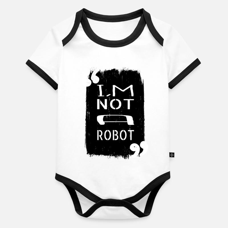 robotics programming gift robotic innovation Baby Bio-Kurzarm-Kontrastbody