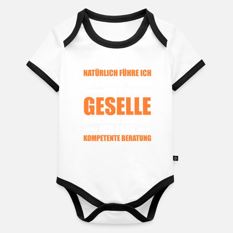 Compagnon Artisanat Certificat de compagnon Cadeau Body Bébé bio contrasté manches courtes