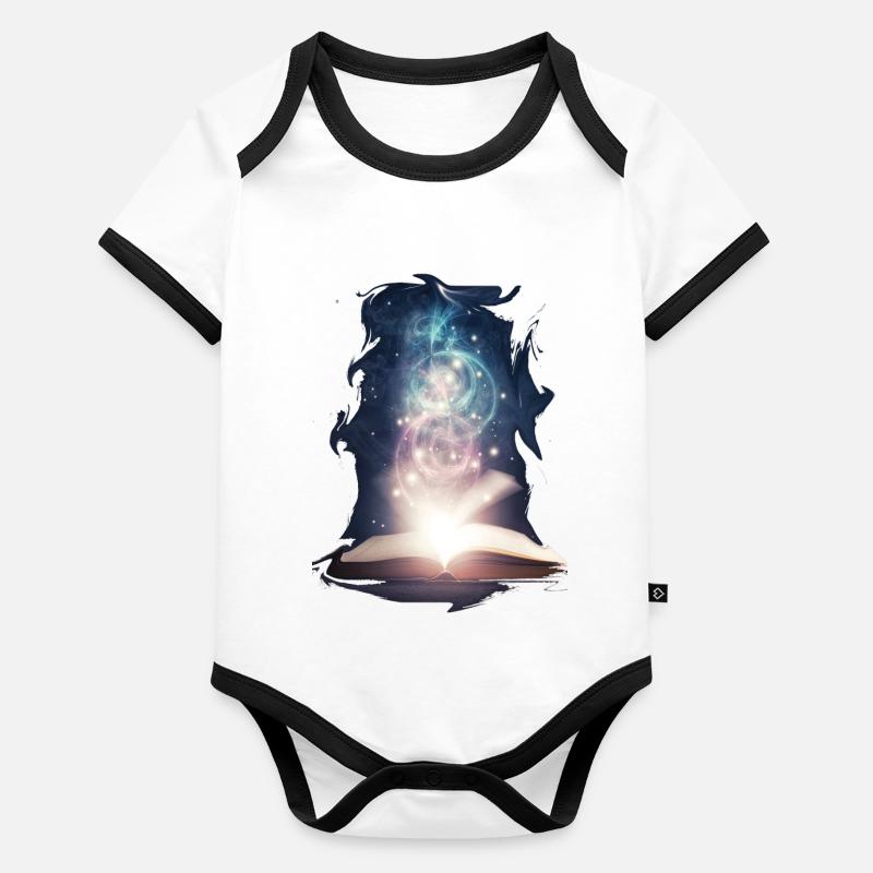 book spell Organic Baby Contrasting Bodysuit