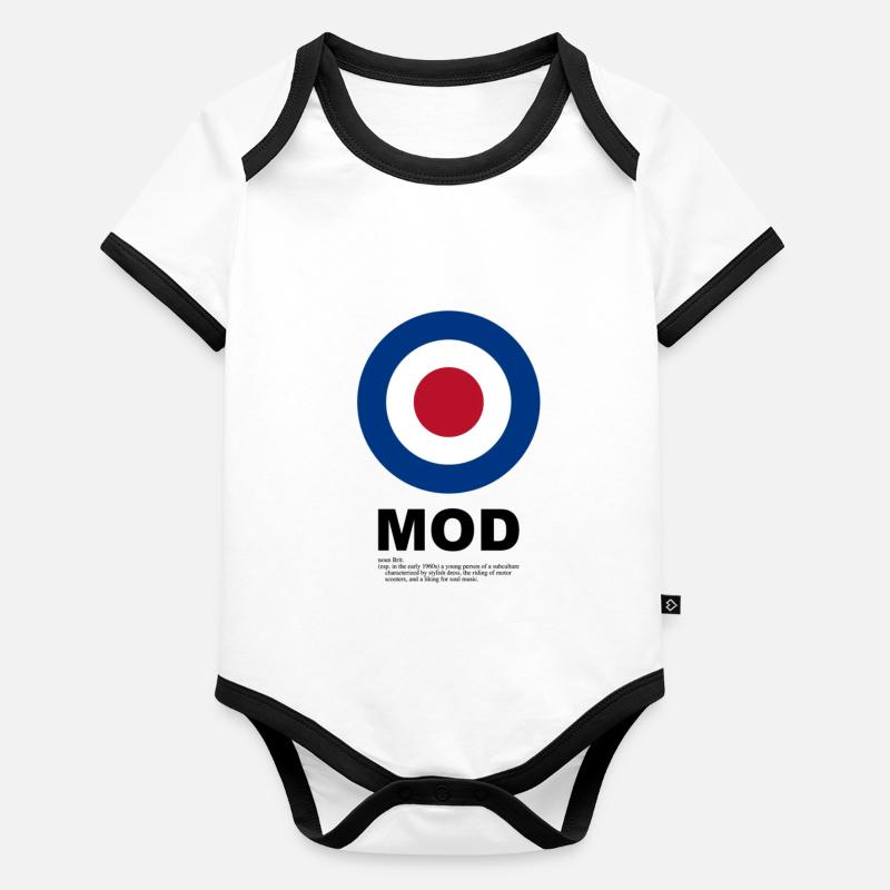 Mod Target Organic Baby Contrasting Bodysuit