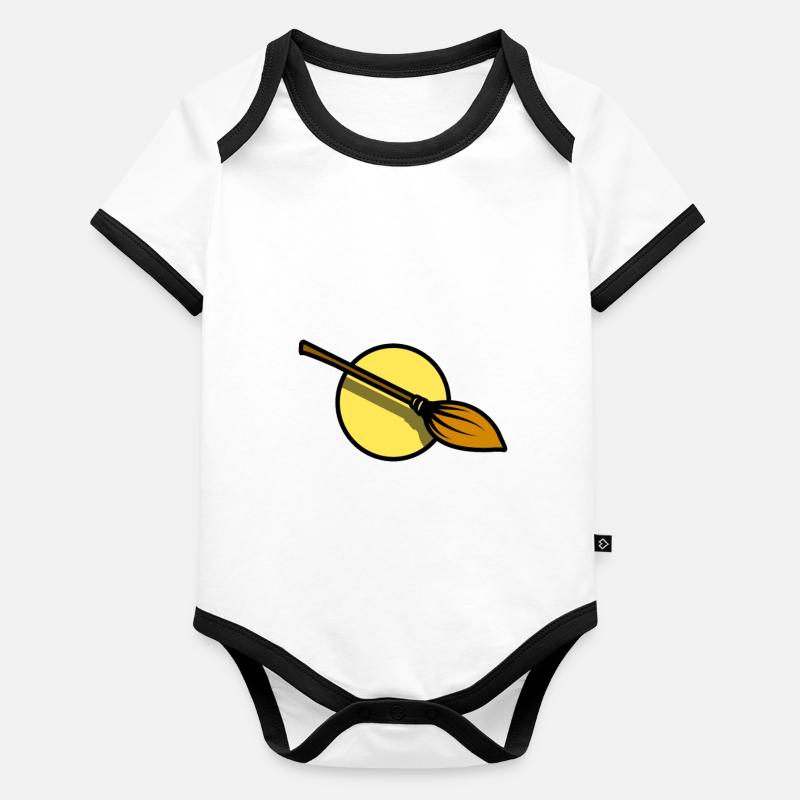 Quidditch Brom Baby Bio-Kurzarm-Kontrastbody
