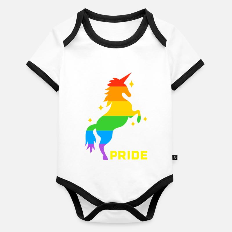 Stolz Baby Bio-Kurzarm-Kontrastbody