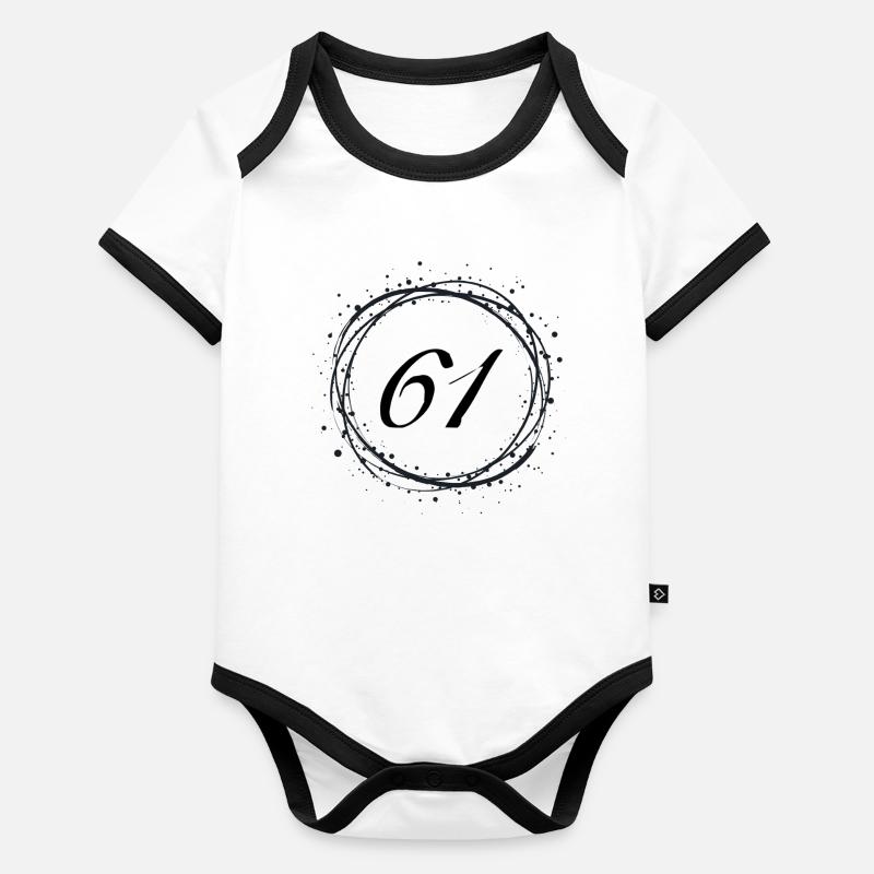 61 Body Bébé bio contrasté manches courtes