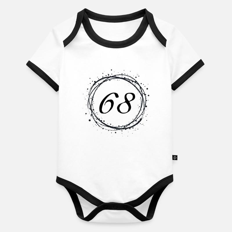 68 Body Bébé bio contrasté manches courtes