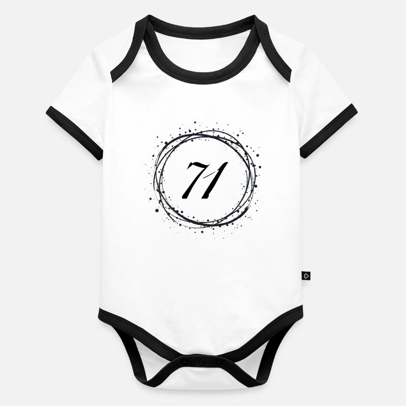 71 Body Bébé bio contrasté manches courtes