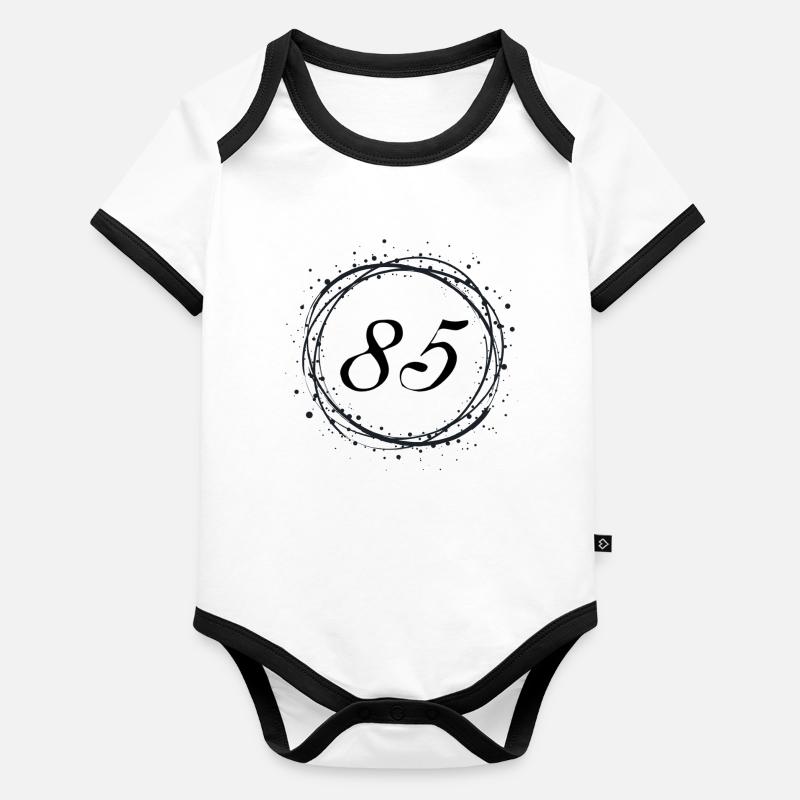85 Body Bébé bio contrasté manches courtes