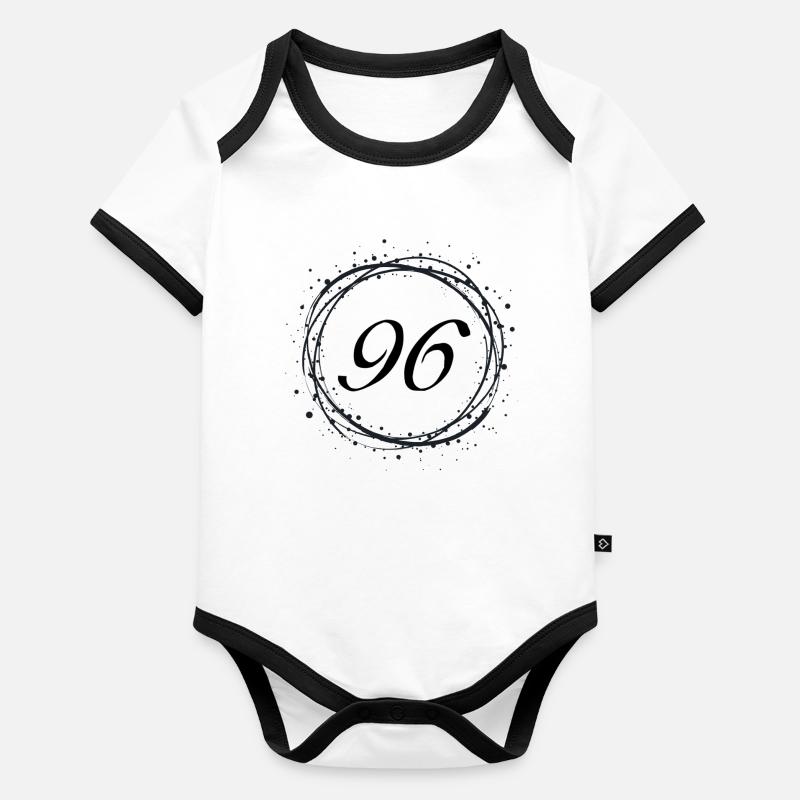 96 Body Bébé bio contrasté manches courtes