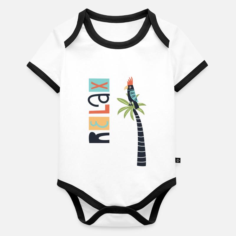 Relax Organic Baby Contrasting Bodysuit