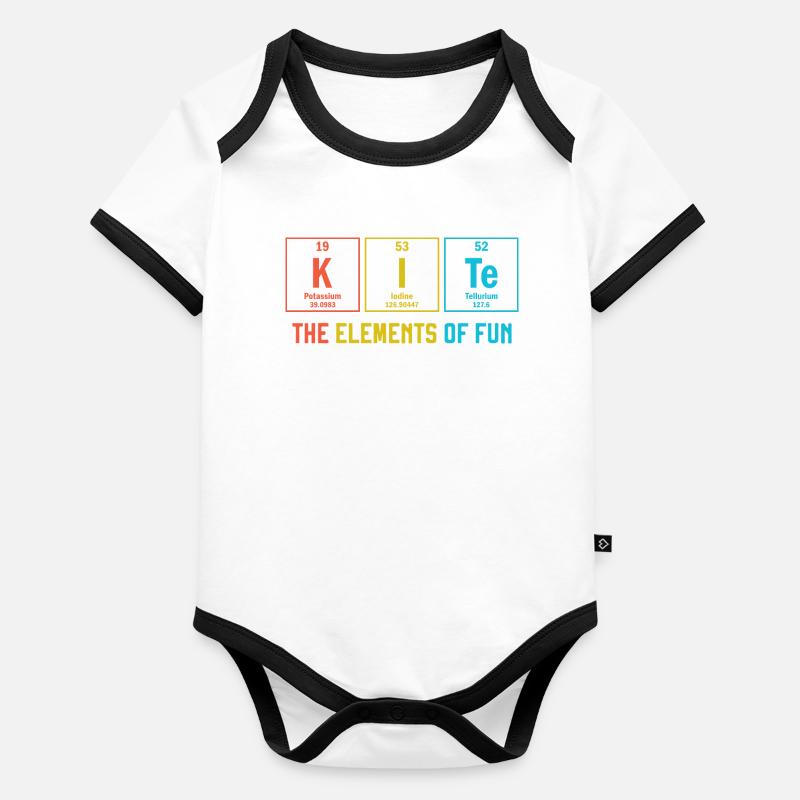 Kitesurf The Elements of Fun Periodic Table Kitebo Organic Baby Contrasting Bodysuit