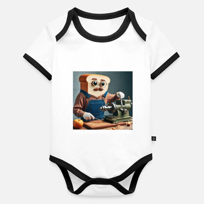 Malheur Body Bébé bio contrasté manches courtes