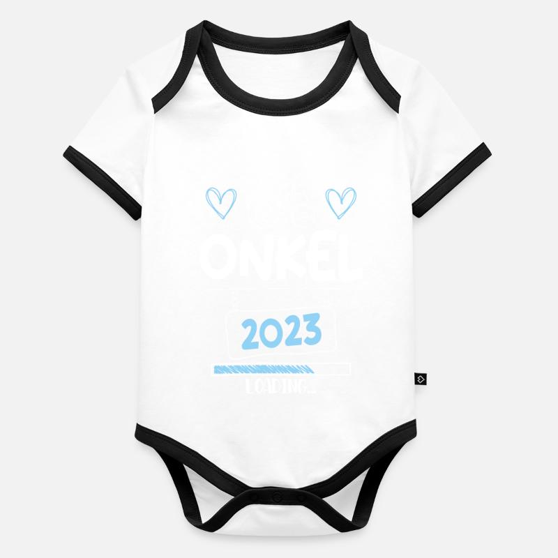 Onkel 2023 Loading Baby Bio-Kurzarm-Kontrastbody