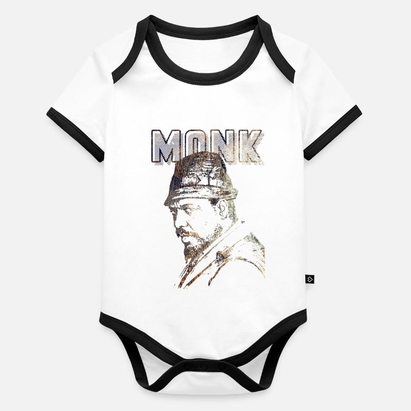 Monk Organic Baby Contrasting Bodysuit