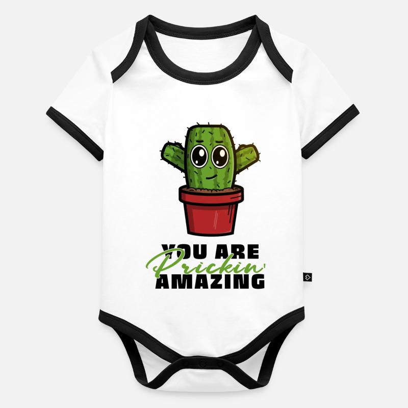Tu es incroyable Body Bébé bio contrasté manches courtes