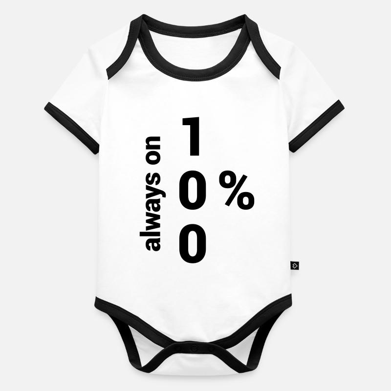 Zéro ou héros Body Bébé bio contrasté manches courtes