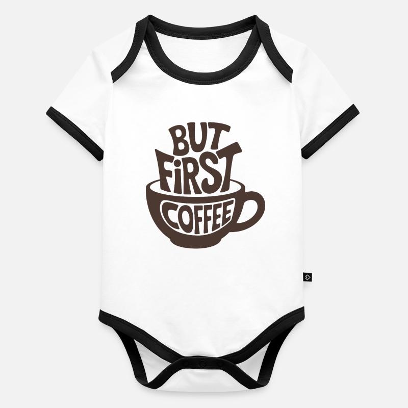 Mais d’abord le café Body Bébé bio contrasté manches courtes