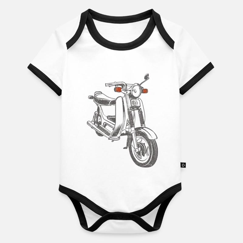 Simson SR50 SR80 Organic Baby Contrasting Bodysuit