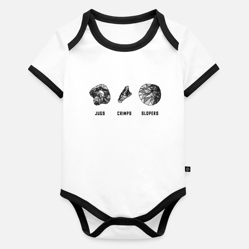 Poignées de bloc Body Bébé bio contrasté manches courtes