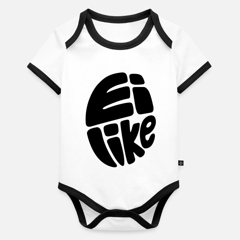 Ei like Baby Bio-Kurzarm-Kontrastbody