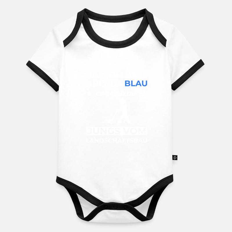 Gartenbau Landschaftsbau Landschaftsgärtner Beruf Baby Bio-Kurzarm-Kontrastbody