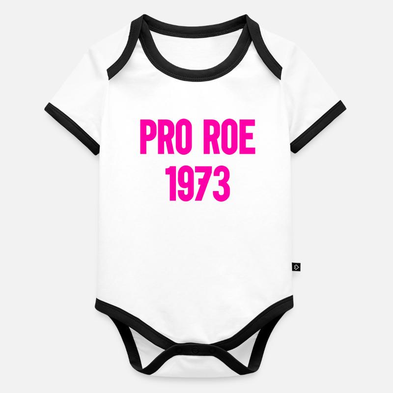1973 Pro Roe Body Bébé bio contrasté manches courtes