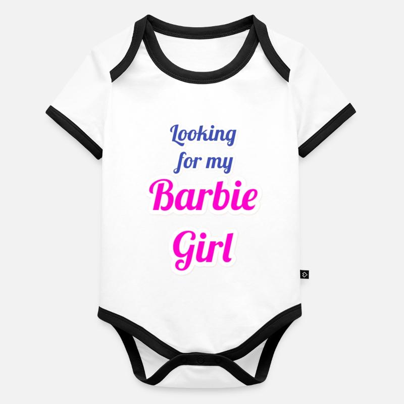 Looking for3 Baby Bio-Kurzarm-Kontrastbody