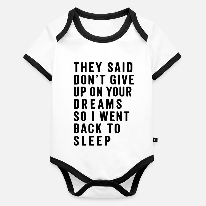 back to sleep Organic Baby Contrasting Bodysuit