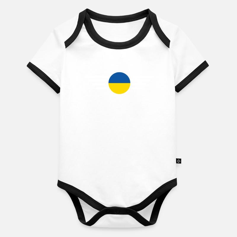 T-shirt de style Royaume-Uni Body Bébé bio contrasté manches courtes