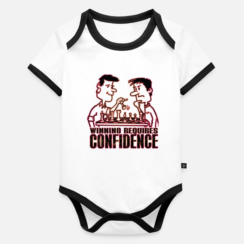 Gagner nécessite de la confiance Body Bébé bio contrasté manches courtes