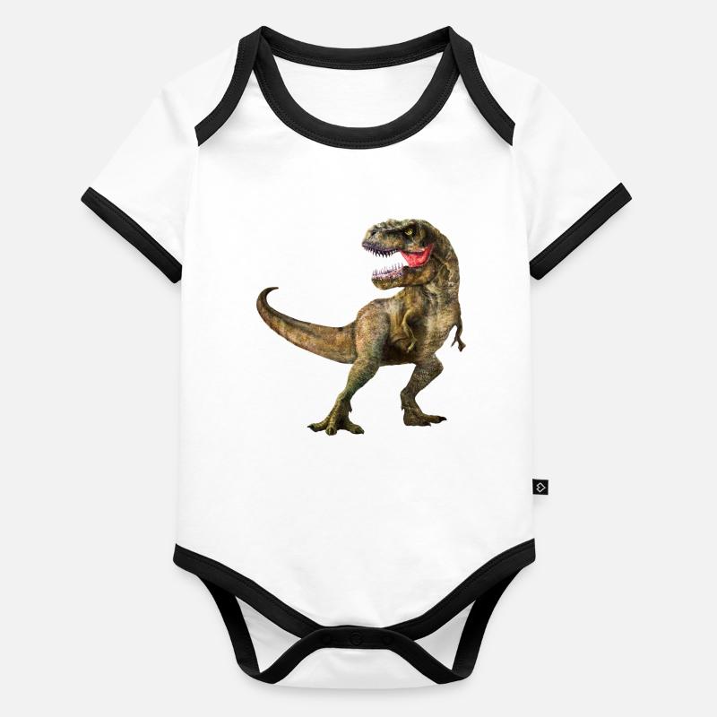 T-REX! Organic Baby Contrasting Bodysuit