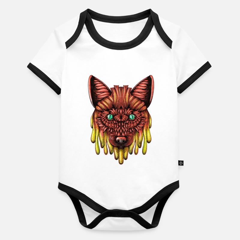 Melting fox Organic Baby Contrasting Bodysuit