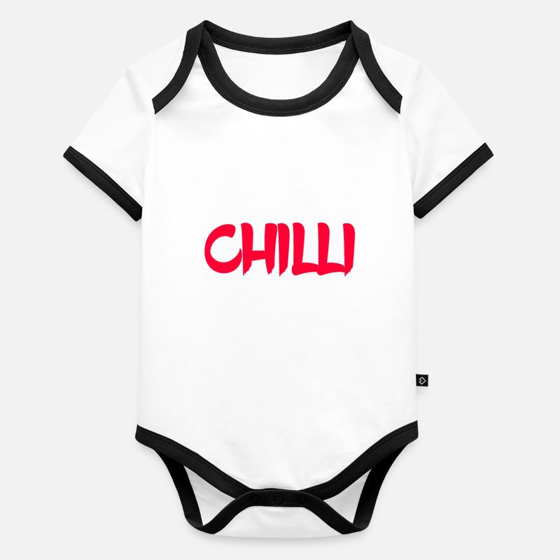 Chilli Baby Bio-Kurzarm-Kontrastbody