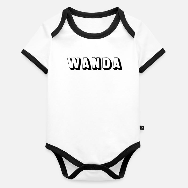 Nom - Wanda Body Bébé bio contrasté manches courtes
