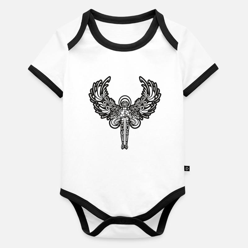 Ritterengel Baby Bio-Kurzarm-Kontrastbody