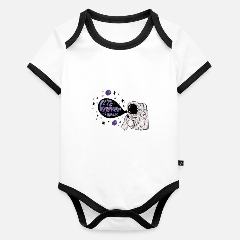 Astronaute star rêve bulle de savon Body Bébé bio contrasté manches courtes