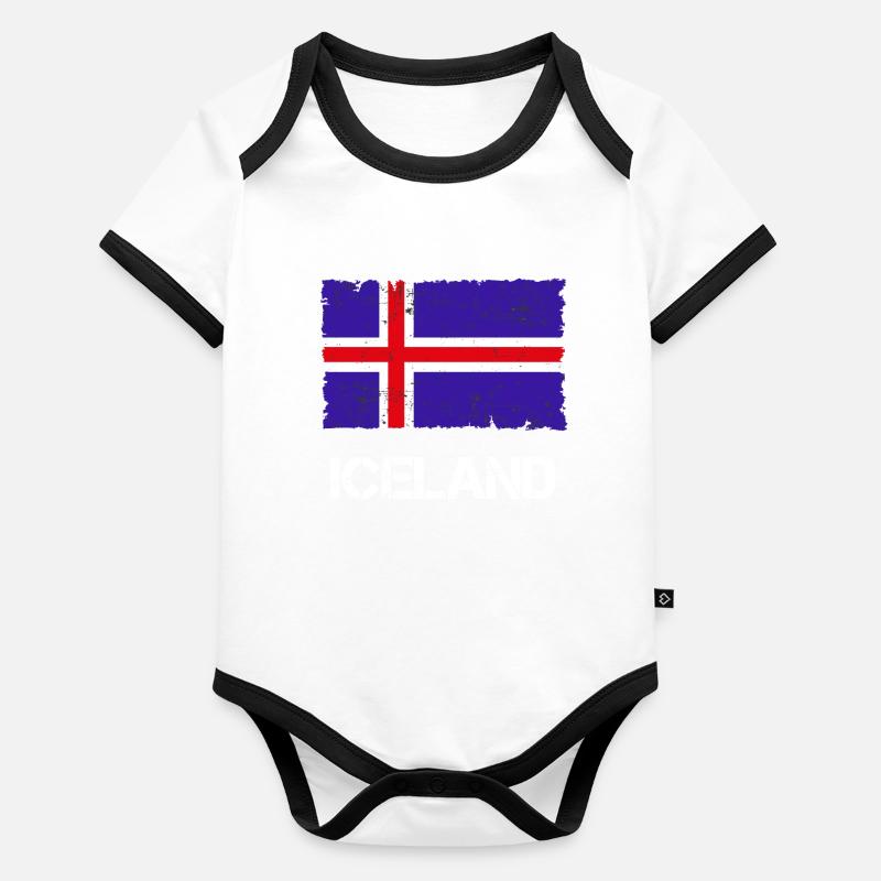Iceland Vintage Organic Baby Contrasting Bodysuit