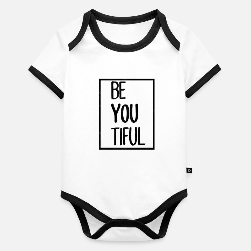 Déclaration Body Bébé bio contrasté manches courtes