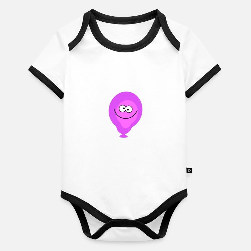 Luftballon Baby Bio-Kurzarm-Kontrastbody