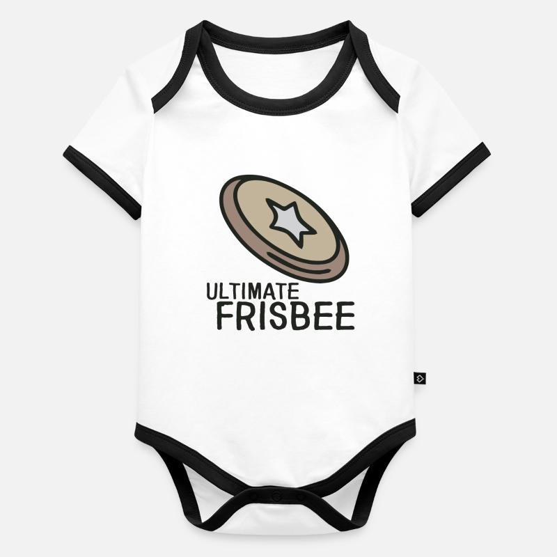 Ultimate Frisbee disc gift team Organic Baby Contrasting Bodysuit
