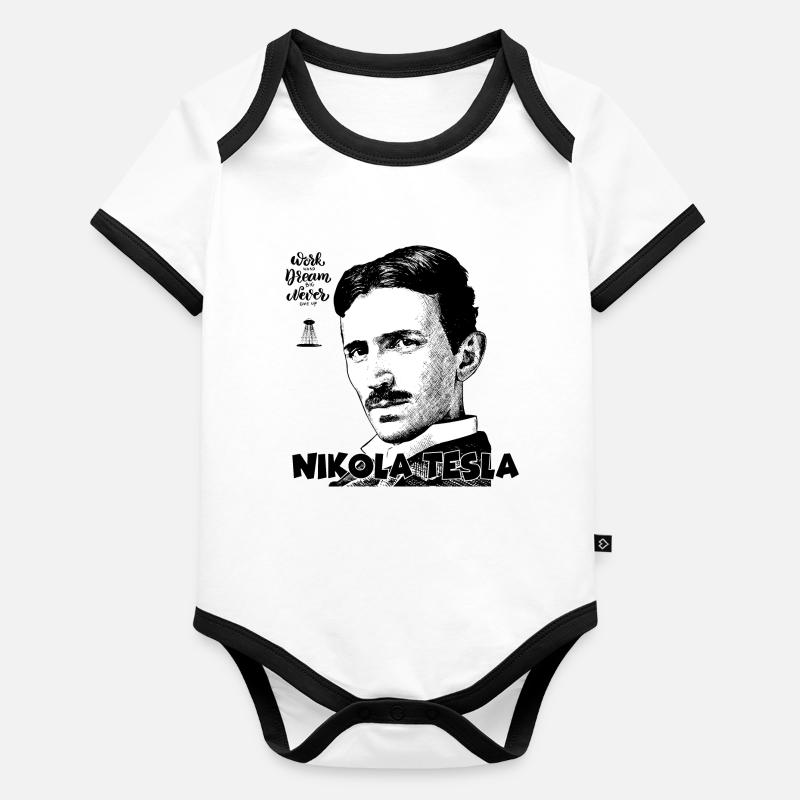 tesla Body Bébé bio contrasté manches courtes